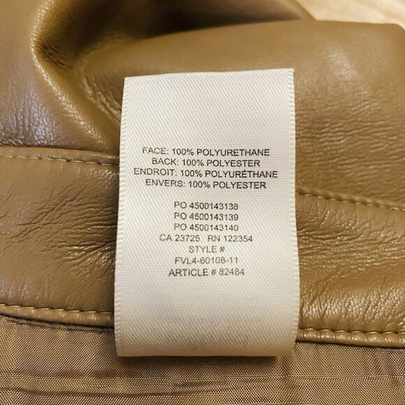 ARITZIA 12 Wilfred Womens Melina Vegan Leather Straight Leg High Rise Pants Boho - Picture 7 of 16